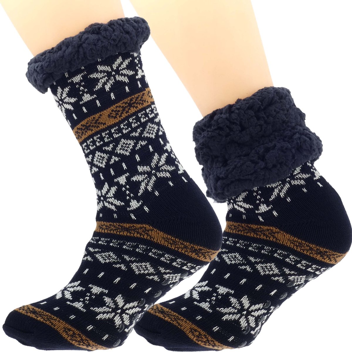 Wyjątkowe męskie skarpetki zimowe - Norweski Design 41-46