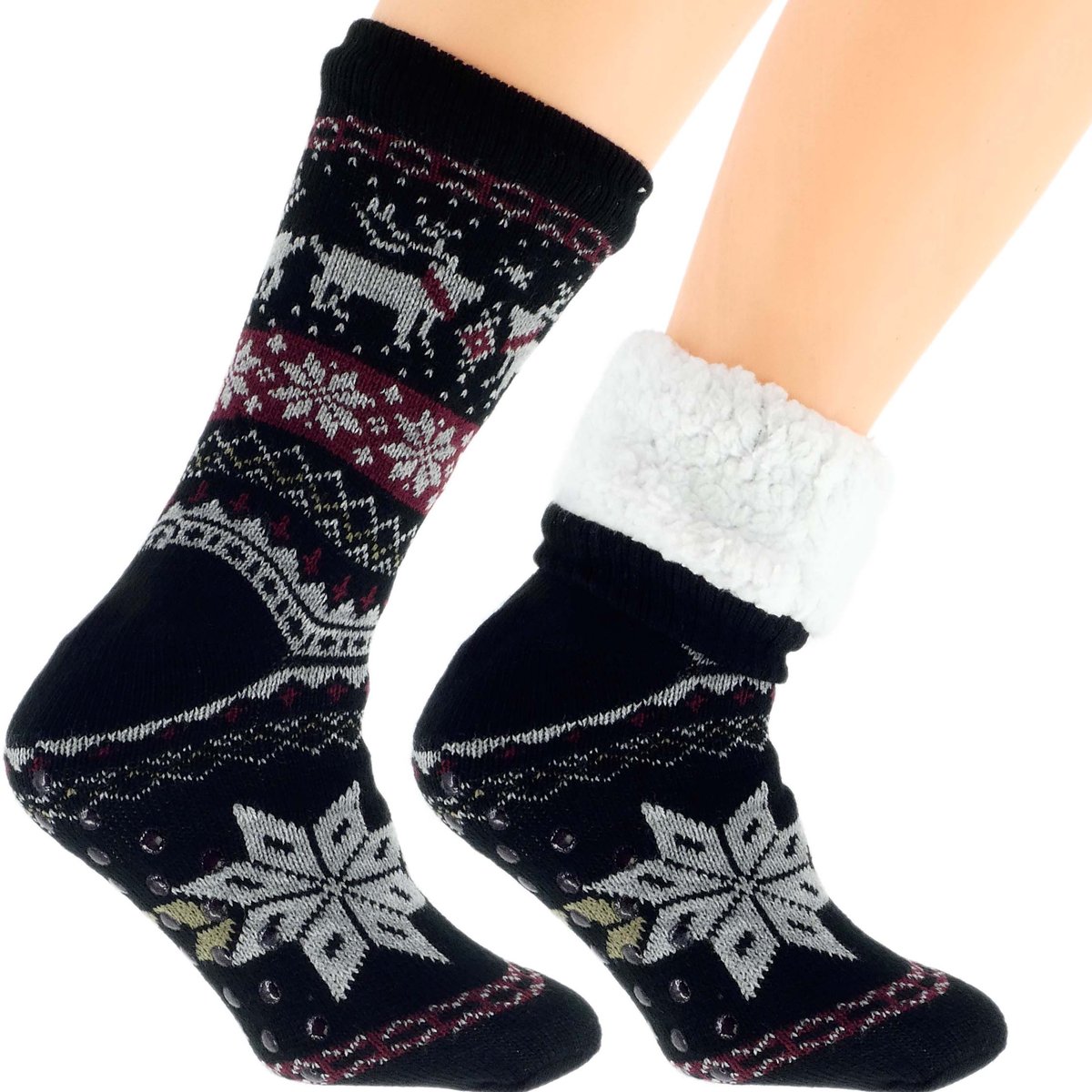 Wyjątkowe Męskie Skarpetki Zimowe Norweski Design 41-46