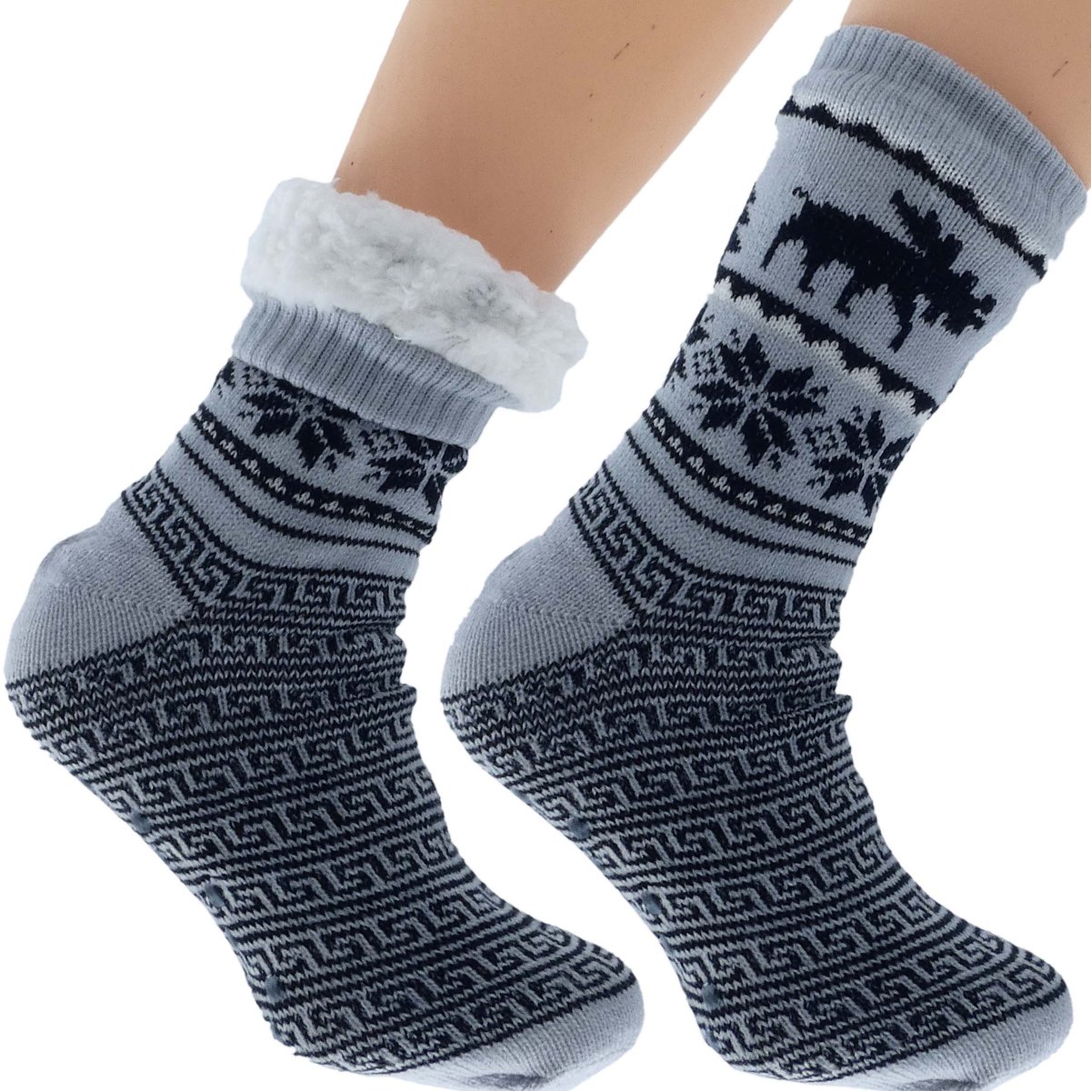 Wyjątkowe Męskie Skarpetki Zimowe Norweski Design 41-46