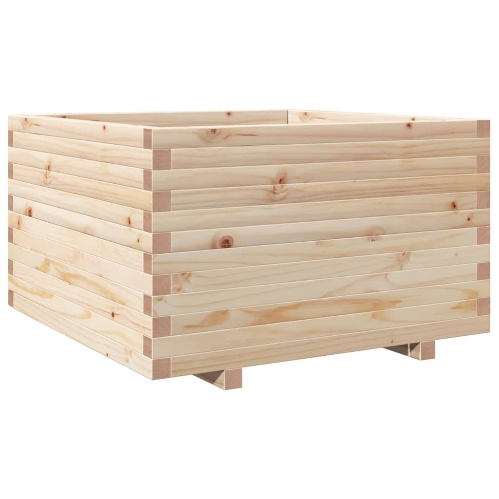 vidaXL Donica ogrodowa, 80x80x49,5 cm, lite drewno sosnowe