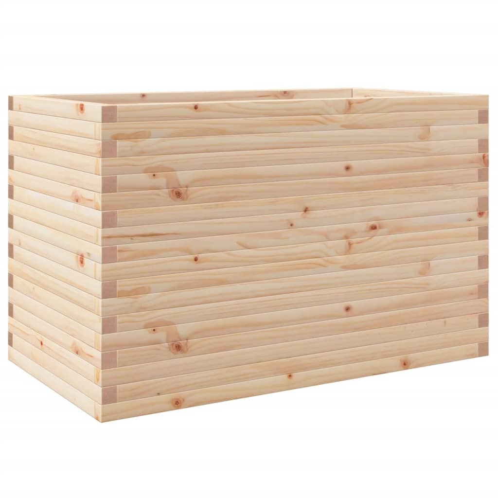 vidaXL Donica ogrodowa, 110x60x68,5 cm, lite drewno sosnowe