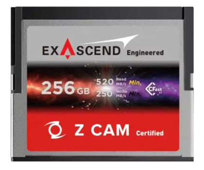 ExAscend 256GB Z CAM CFast 2.0