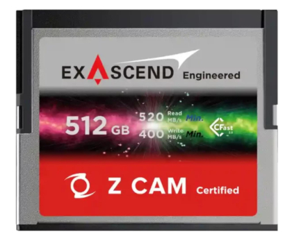 ExAscend 512GB Z CAM CFast 2.0