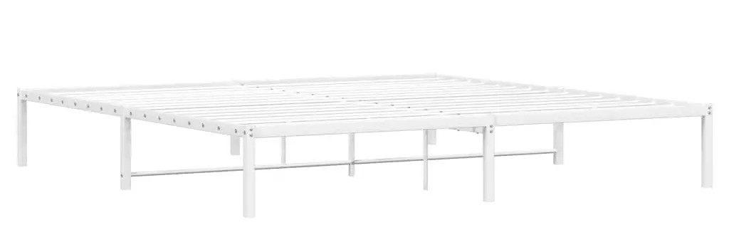 Białe minimalistyczne łóżko z metalu 180x200 cm B8-F24