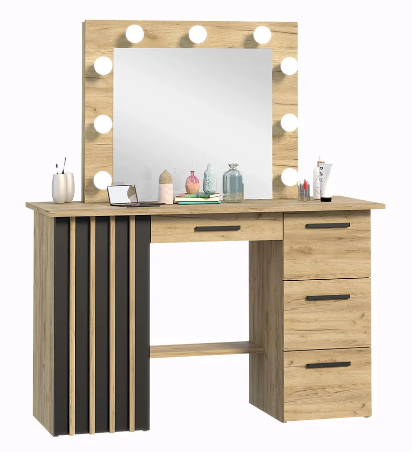 Toaletka z lamelami i prostokątnym lustrem Z5-T61