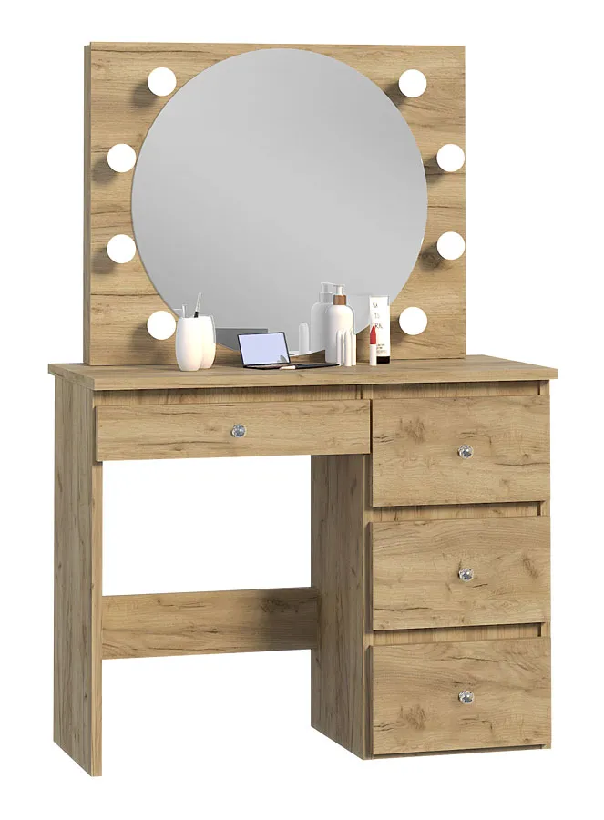 Toaletka w stylu glamour z oświetleniem led N3-G89