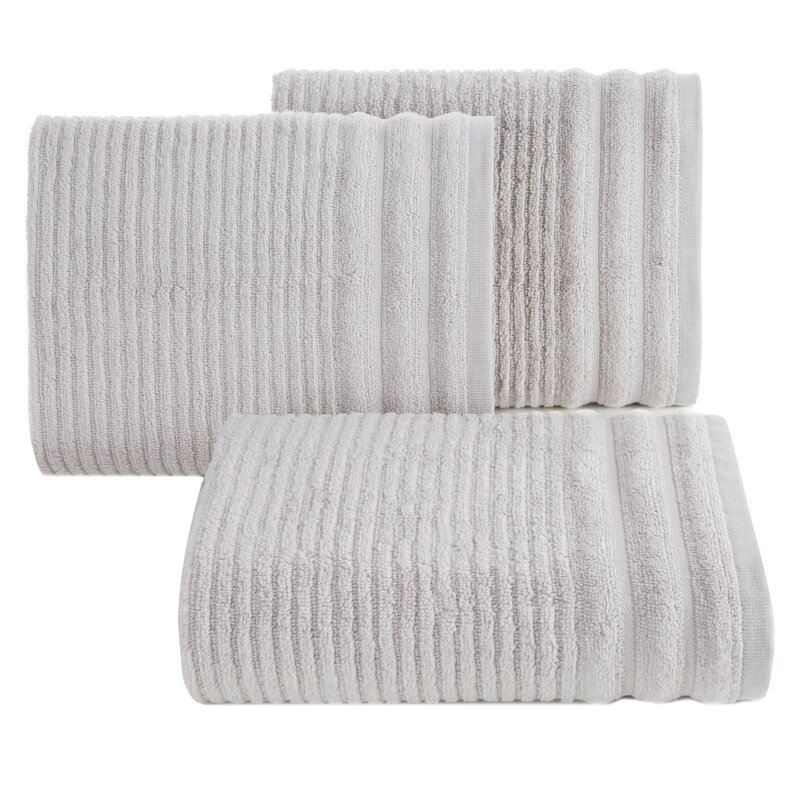 Eurofirany, Ręcznik Sammy, Srebrny, 70x140 Cm