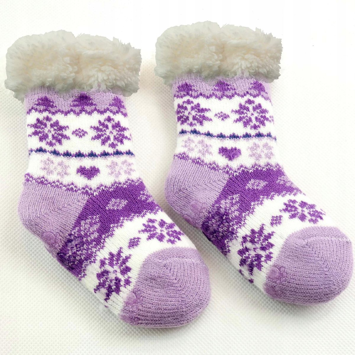 SKARPETY DZIEWCZĘCE GRUBE ANTYPOŚLIZGOWE 0-12 ABS