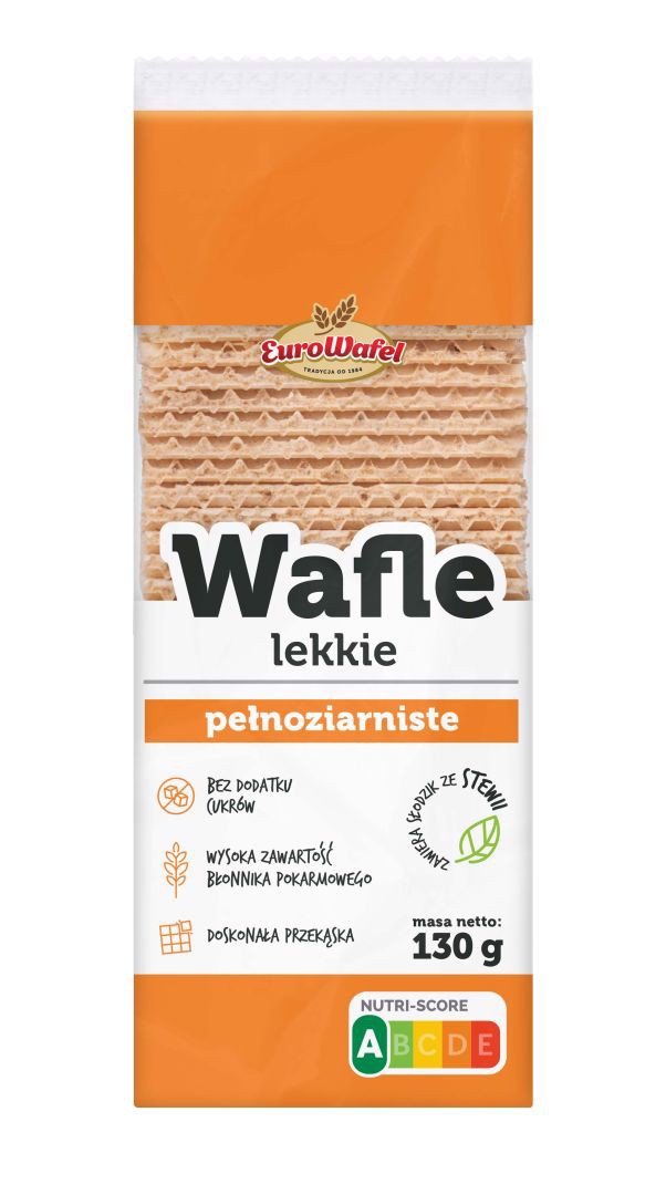 EuroWafel Mini lekkie Wafle kwadratowe 130g