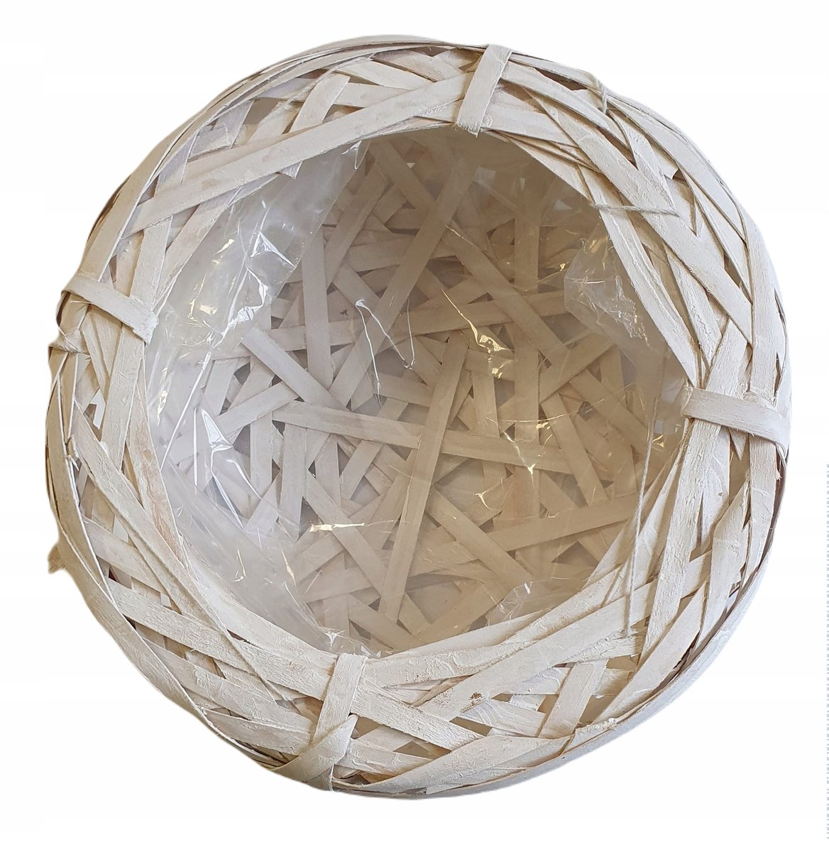 OSŁONKA WIKLINOWA OKRĄGŁA BIAŁA 30CM