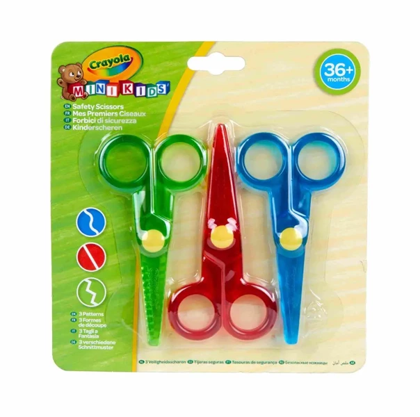 Nożyczki dekoracyjne Crayola mini kids Bezpieczne 3 szt