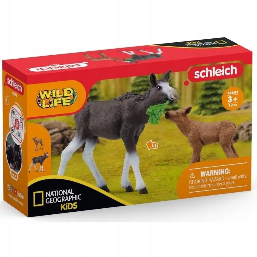 Łoś z cielęciem Wild Life - SCHLEICH