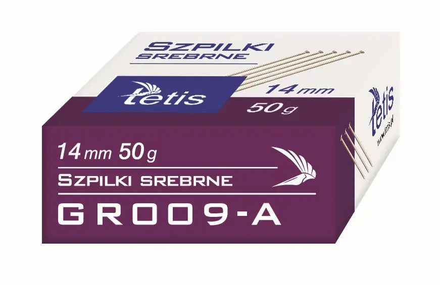 Paczka Szpilki 14 mm 50g 10 sztuk - Tetis