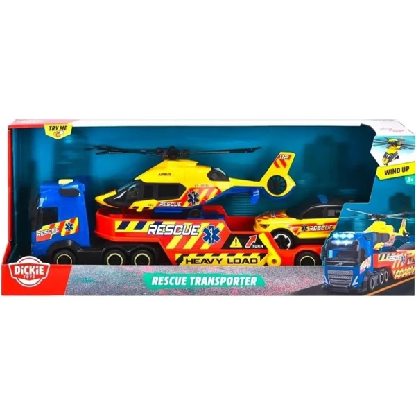 SOS Volvo ratowniczy transporter 40cm - Dickie Toys