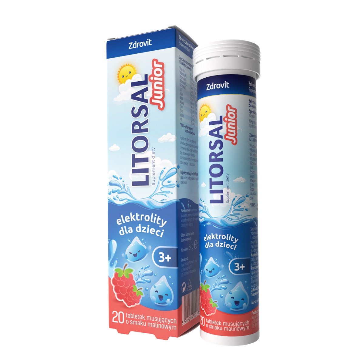 Zdrovit Litorsal Junior tabletki musujące 20 sztuk