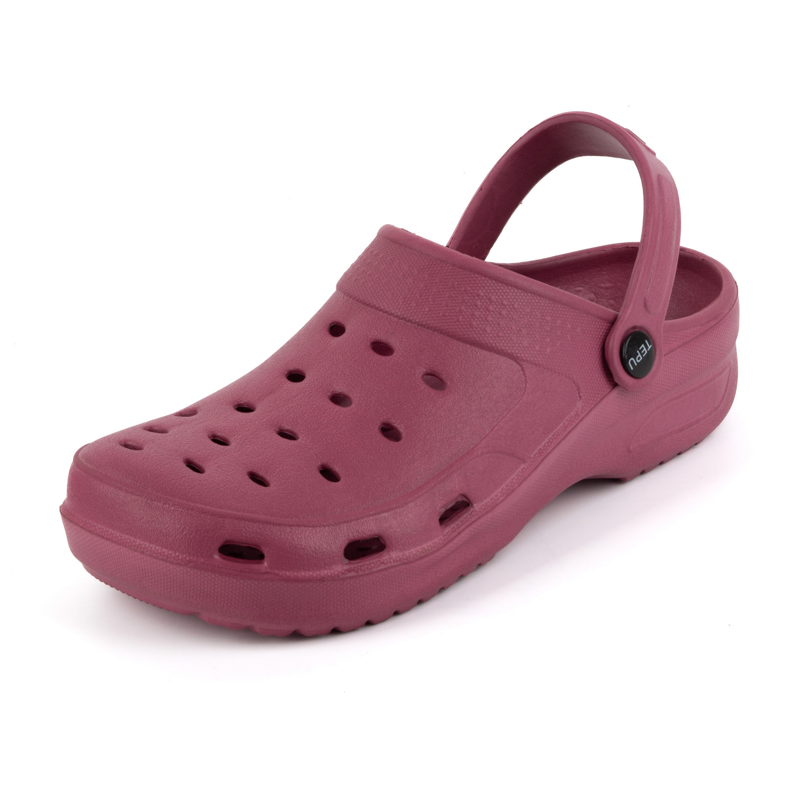 KLAPKI KROKSY buty LEKKIE chodaki bordowe - Buty Olivier