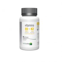 Herbovita Witamina D3 + K2 Suplement diety 90 kaps.