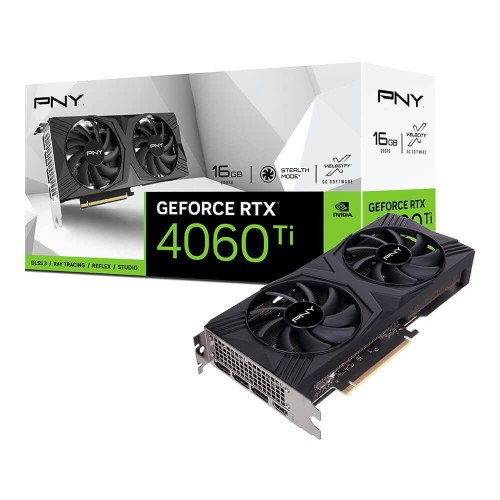 Фото - Відеокарта PNY Karta graficzna  VCG4060T16DFXPB1 Geforce RTX 4060 Ti 16 GB GDDR6 