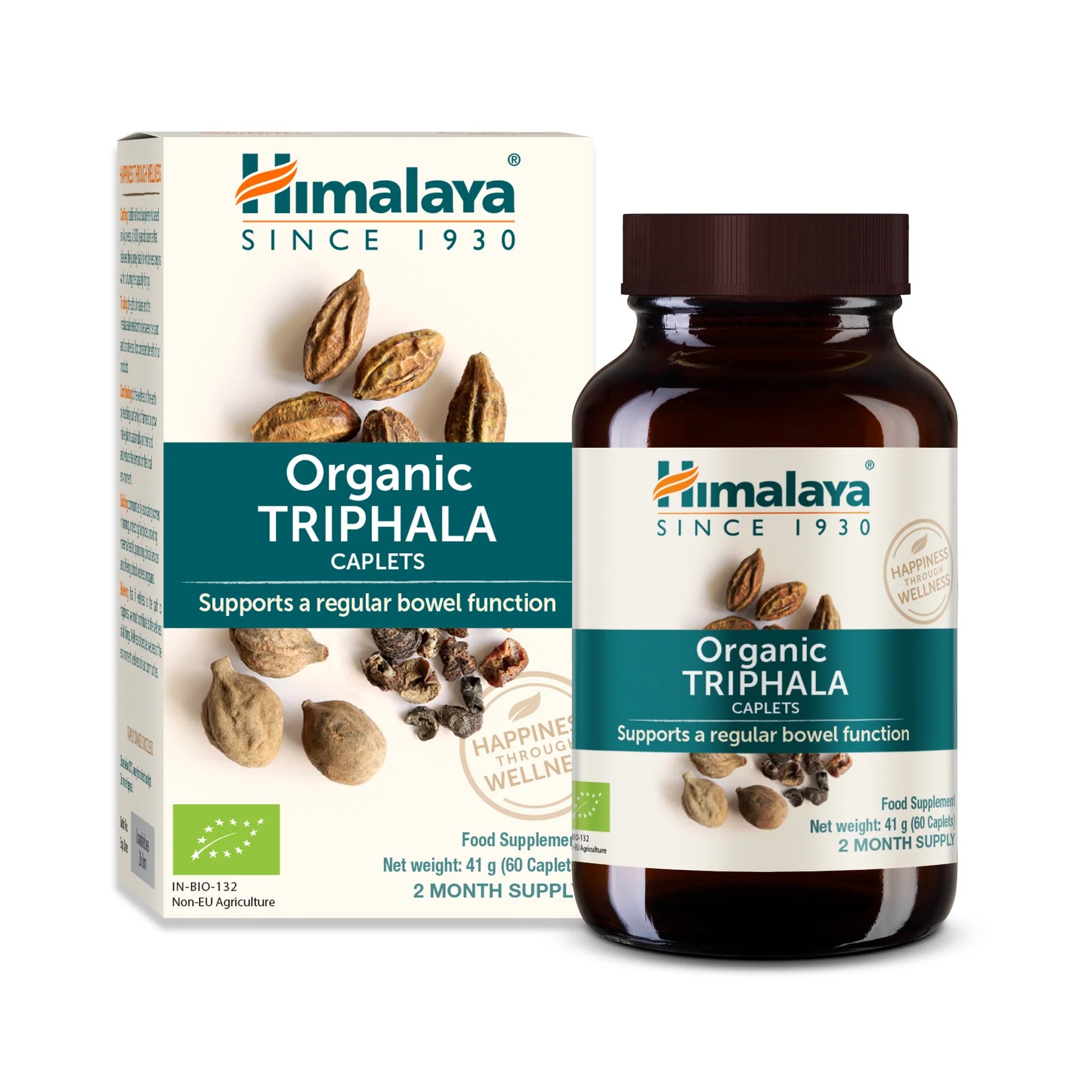 Himalaya Herbals Himalaya Organiczna Triphala, kompleks ziołowy, 60 kapsułek