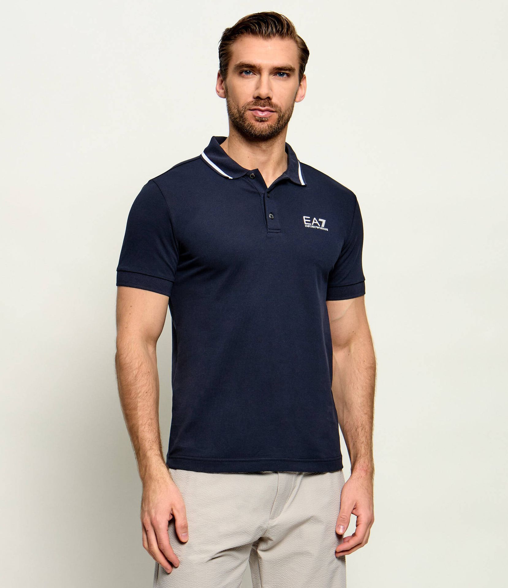 EA7 Polo Regular Fit pique