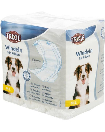 Trixie pieluchy dla dorosłych psów M-L 46-60 cm, 12szt/opakowanie