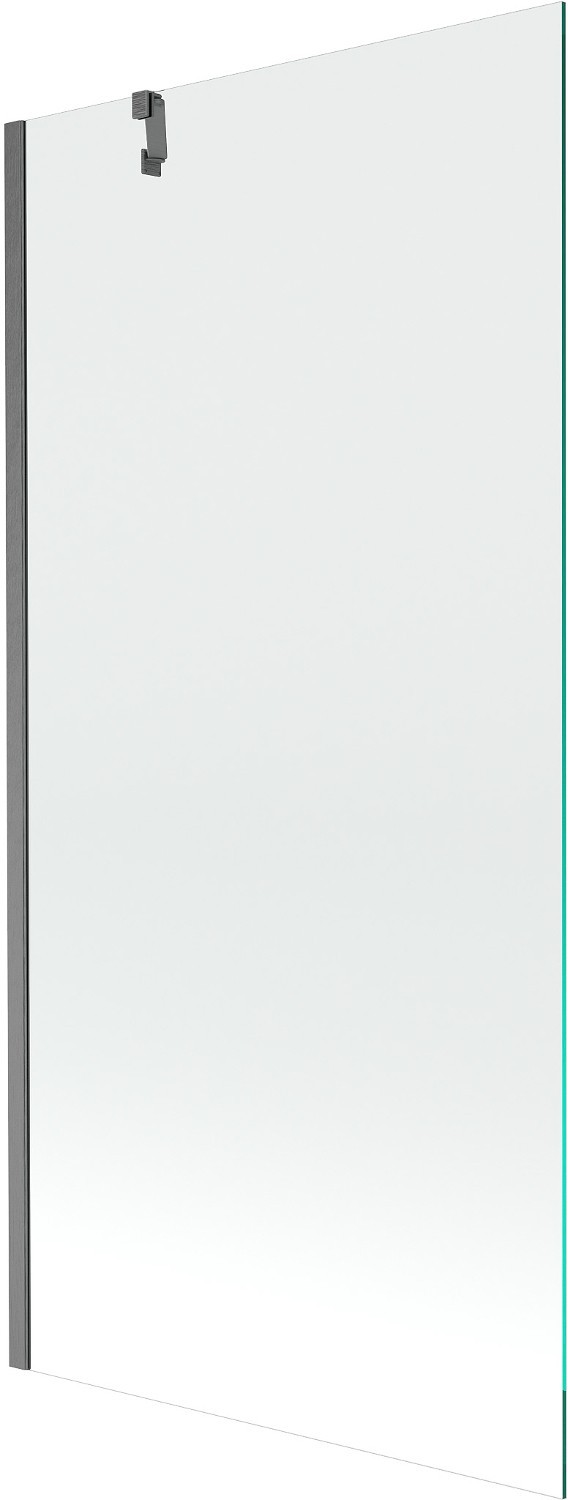 Mexen Next parawan nawannowy 1-skrzydłowy 90 x 150 cm, transparent, gun gray szczotkowany - 895-090-000-00-00-66