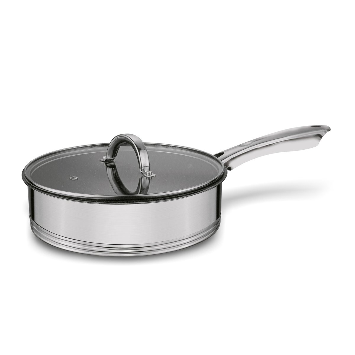 Uniwersalna PATELNIA INDUKCJA gaz NISKI RONDEL z pokrywką 24 cm NON STICK 1,9L Petra Konighoffer