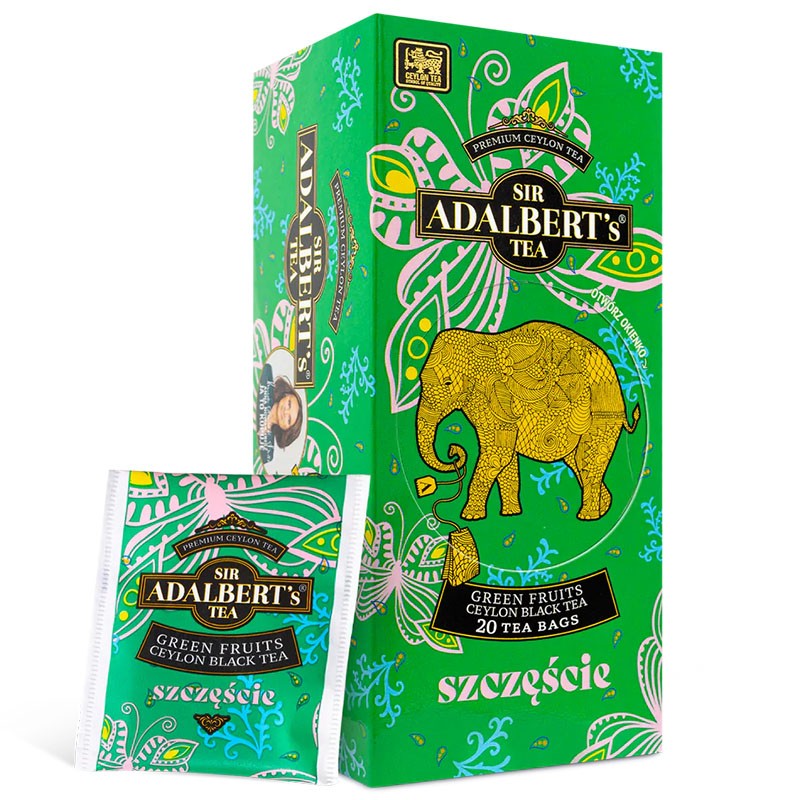 Sir Adalbert's Szczęście - Green Fruit Black Tea 20szt