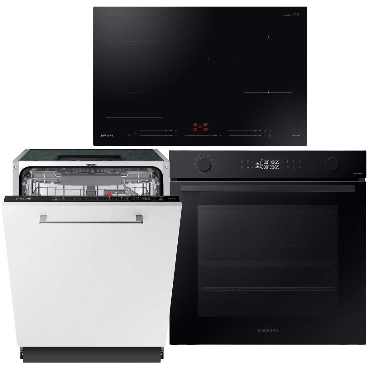 Zestaw AGD do zabudowy Samsung Piekarnik NV 7B44251AK+ Płyta NZ 85C6057FK + Zmywarka DW 60A8060IB 60 cm