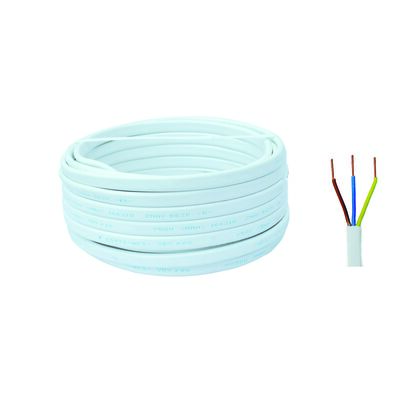 Przewód YDYP 3 x 1,5 10 m biały AKS Zielonka