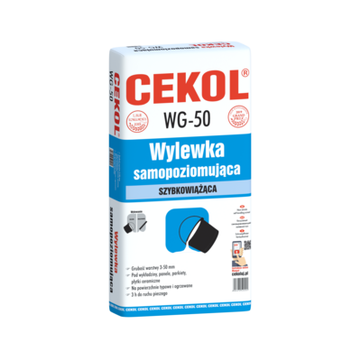 Cekol Wylewka samopoziomująca szybkowiążąca WG-50 20 kg