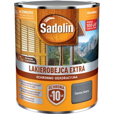 Sadolin Lakierobejca Ochronno-Dekoracyjna Extra Ciemny Szary 0,75 l