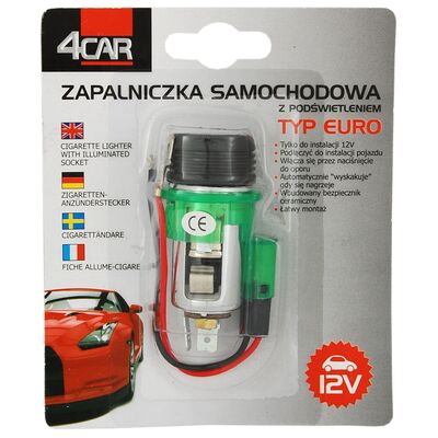 Zapalniczka podświetlana EURO 4Car