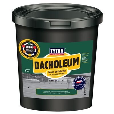 Masa asfaltowa do renowacji dachów Dacholeum 5 kg Tytan
