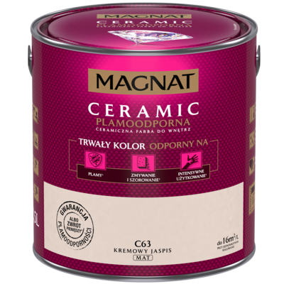 Farba ceramiczna kremowy jaspis C63 2,5 l Magnat