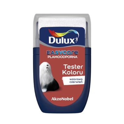 Farba lateksowa Dulux EasyCare tester – wzorowa czerwień