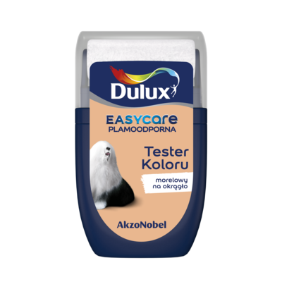 Farba lateksowa Dulux EasyCare tester – morelowy na okrągło