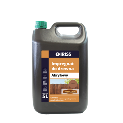 IRISS Impregnat akrylowy do drewna 5 l orzech