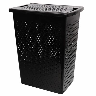 Kosz na pranie Malva Slim 37 l czarny