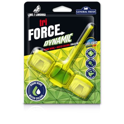 Kostka do WC TRI FORCE DYNAMIC 45g limonka