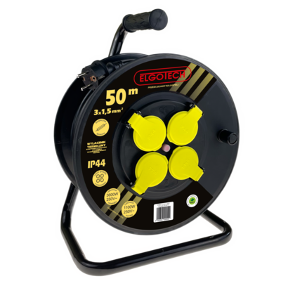 Przedłużacz bębnowy 50 m 4 gniazda Elgotech