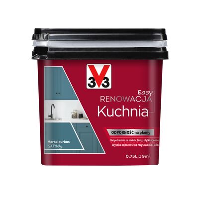 Farba Renowacyjna Easy Renowacja Kuchnia morski turkus 0,75 l V33