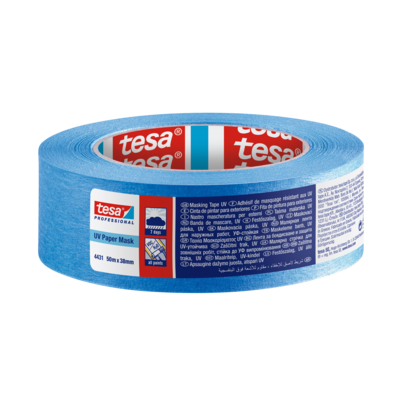 Tesa taśma malarska maskująca Professional odporna na promieniowanie UV 50 m x 38 mm niebieska®