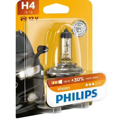 Żarówka samochodowa H4 12V Vision (blister) PHILIPS