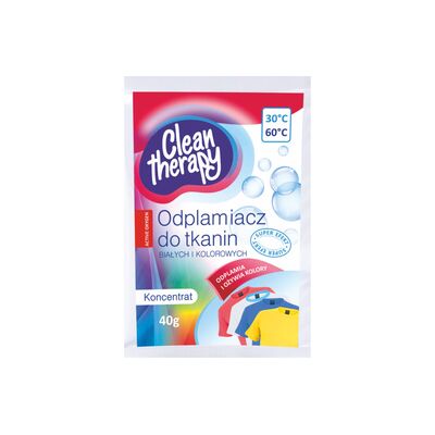Odplamiacz do tkanin białych i kolorowych 40 g Clean Therapy