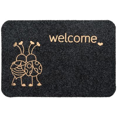 Wycieraczka At Home 40 x 60 cm biedronki szary