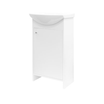 Szafka stojąca z umywalką VERO 45 cm biała