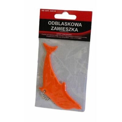 Odblaskowa zawieszka 5 cm mix kolorów 5 x 5 x 0,2 cm