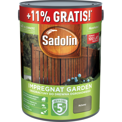 Impregnat do drewna Sadolin Garden Mchowy 5,55 l