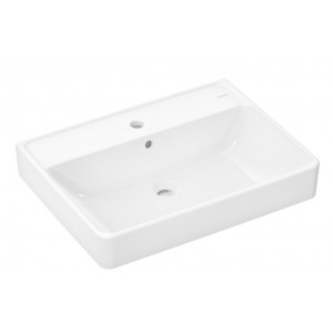 HANSGROHE 60134450 Xanuia Q Umywalka wisząca 650/480 z otworem na baterię, z przelewem Biały